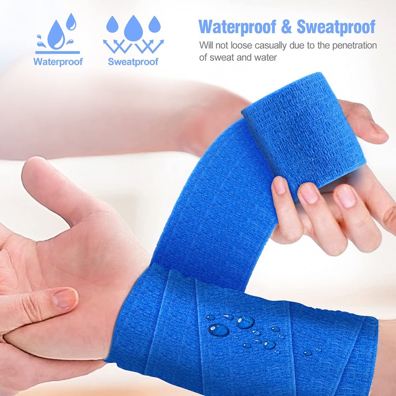 Self Adherent Cohesive Bandages 2‘’ x 5Yards, Keilend Tattoo Grip