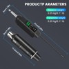 Depusheng 2.4GHz Wireless Microphone System Transmitter & Receiver with Volume