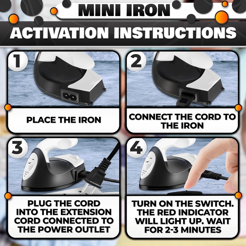 Mini Iron for Crafting – Black Mini Craft Iron for