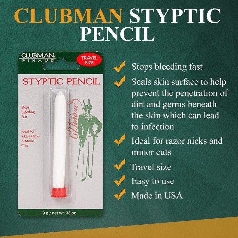 Clubman Styptic Pencil Travel Size - 0.33 oz