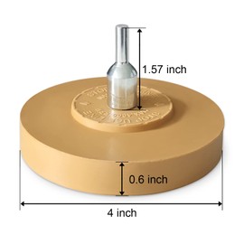 LIZMOF Decal Remover Eraser Wheel, 4 Inch Rubber Wheel Sticker Remover with Drill Adaptor, Vinyl Decal Remover, Adhesive Pin Stripe Removal Tool for Cars, Boats, RVS (2 Packs)