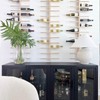 Wood Wine Rack , Wall Mounted Wine Bottle Holder &