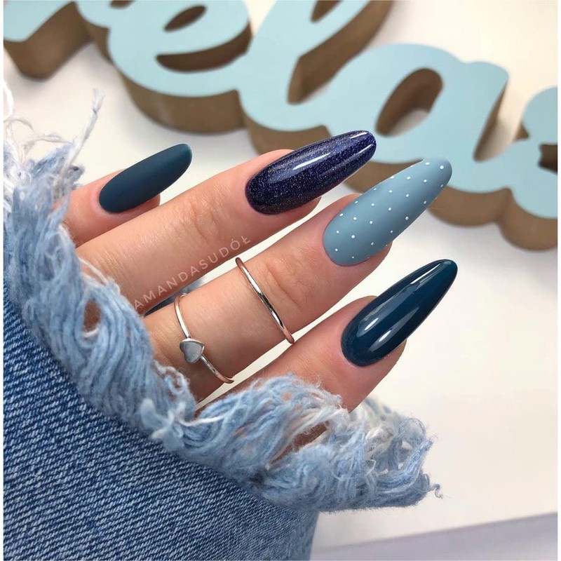 074 UV Nagellack Hybrid Semilac Prussian Blue 7 ml