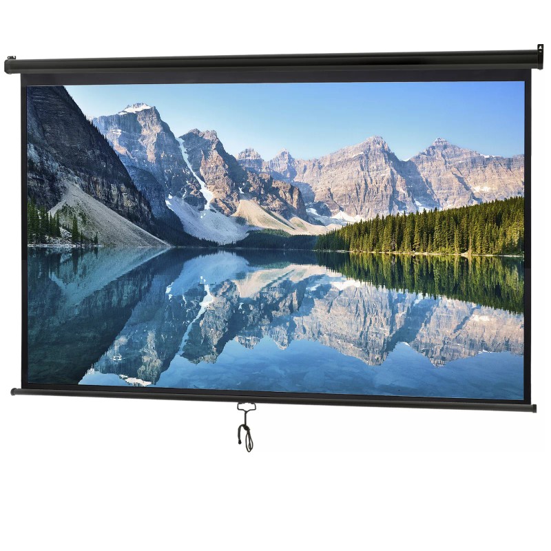 Segawe 100" Pull Down Projection Screen 16:9 HD Home Theater