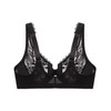 Full Figure Plus Size Wonderwire Front-Closure Stretch Lace Bra Underwire