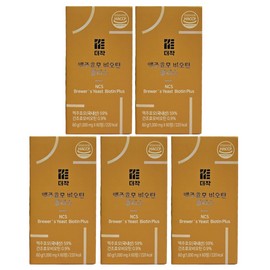 Deojak Brewer&#39;s Yeast Biotin Plus 1000mg 60 tablets x 5 / 더작 맥주효모 비오틴 플러스 1000mg 60정 x 5개