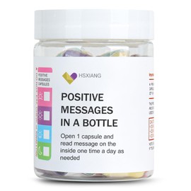 Positive Affirmations Messages in a Bottle（5oz）, Gifts For Women And Men.Motivational Gift,Valentines Day Gifts for Her, Unique Gift.