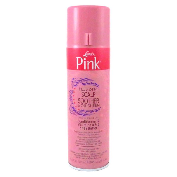 Lusters Pink Scalp Soother & Oil Sheen Spray 14oz (3 Pack)