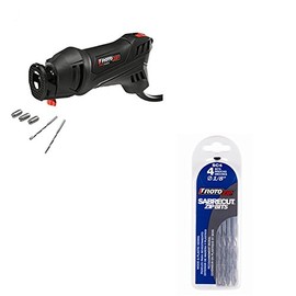 RotoZip SS355-10 120V Spiral Saw Kit 5.5 AMP Bundle with SC4 Sabrecut Bit Pack