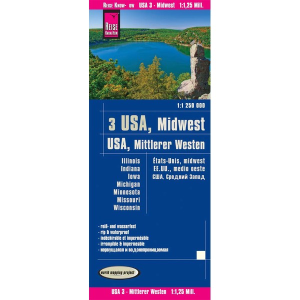 USA 3 Midwest (USA 3 Midwest (1.1.250.000): Illinois, Indiana, Iowa,