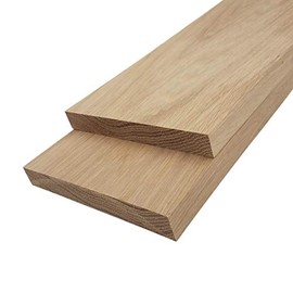 Barrington Hardwoods White Oak Lumber Board - 3/4" x 6" (2 Pieces) (3/4" x 6" x 18")