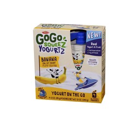 Materne GoGo Squeez Banana Yogurt, 12 Ounce - 12 per case.