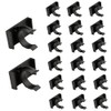 LumenTY Pack of 20 Kitchen Skirting Clips Heavy Duty Kitchen