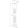 LIXIL INAX, Shower Hose, A-722, Metal Hose, 4.9 ft (1.5 m) 