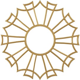 Ekena Millwork CMPP38AUSGO Augustus Architectural Grade PVC Pierced, Gold Urethane Ceiling Medallions 38"OD x 13 3/8"ID x 1"P