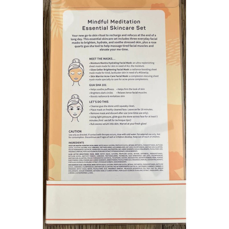 Spa Life Mindful Meditation Skincare Gift Set 3 masks 1