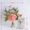 Faux Flowers with Vase, Artificial Silk Flowers in Vase, Plant