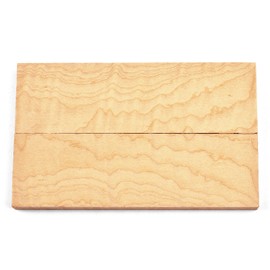 Canadian Curly Maple Wood Knife Handle Scales (Each Pair is Unique) 5" x 1-1/2" x 3/8" [EW114]