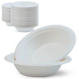 Green Earth, 12 oz, 1000-Count, Compostable Bowls, Natural Bagasse (Sugarcane Fiber), Everyday Tableware - Biodegradable – Disposable - Round Shape - Microwave-Safe - Gluten-Free - Eco-Friendly