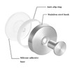 Boxonly No-Drill Suction Hooks,2024 Upgraded Stainless Steel Waterproof Hooks for