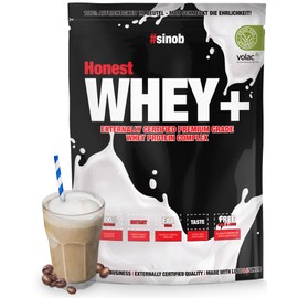 Honest Whey Protein (Iced Coffee) 1 x 820 g. 12.5% Isolate Content. Instant Soluble Protein Powder with BCAA & EAA
