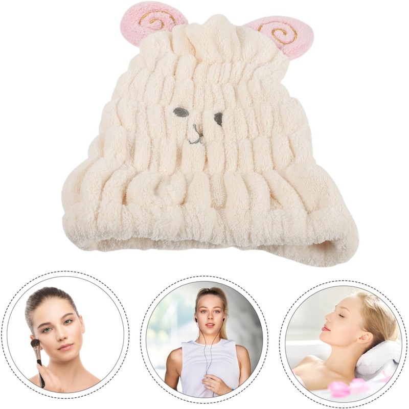 Ipetboom 3 Piezas Gorro para Secar El Cabello De Coral