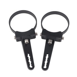1Pair Light Bar Mounting Clamp, 1"-3" Universal Work Lamp Mount Bracket Roll Cage Tube Bull Roll Bar Mount Bracket Clamps Holder with L Shaped Wrench for Off-Road Vehicles SUV ATV Roof Rack(3in)