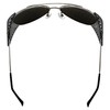 Global Vision Eyewear Aviator Z87 Motorcycle Sunglasses Silver Frames Smoke