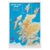 Scratch off Scottish Island Bagging Map - Poster Gift for