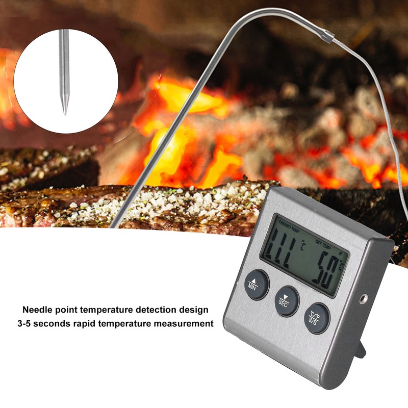 Magnet Design Barbecue Thermometer Food Meat Temperature Meter with Alarm