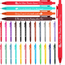 Gilprop 24 Pcs Theater Pens Musical Theater Gifts for Drama Student Actor