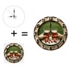 Stable MDF 25x25cm Wood Wall Clock Made from High-Density Materialsheet