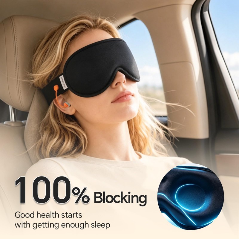Sleep Mask for Men and Women, 3D Blackout Eye Mask