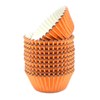 Mombake Brand, Paper Orange Foil Cupcake Cases, 200-Count, All Occasions,