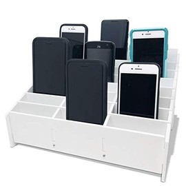 Classroom Cell Phone Storage Cubby and Calculator Storage Caddy Box for Classrooms 24 Slots Cell Phone Holder for Classroom