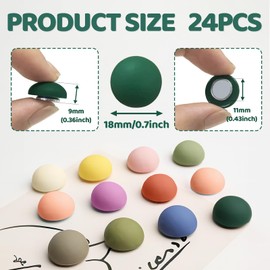 Qualsen 16 Pcs Fridge Magnets Refrigerator Magnets, Mini Cute Magnets for Whiteboard Strong Magnets, Matte Macaron Locker Magnets Decorative Magnets, Small Magnets for Fridge Kitchen Dishwasher Office