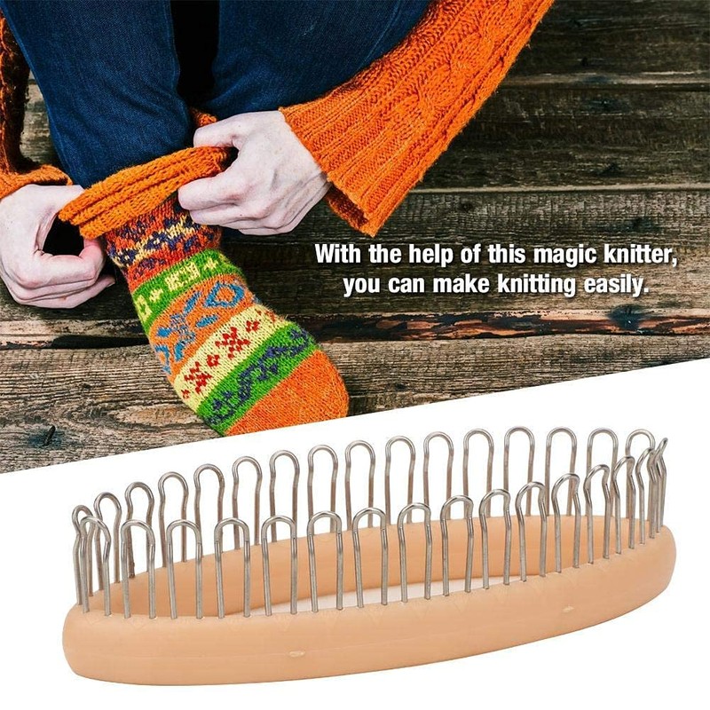 Biitfuu Circular Knitting Kit with a Crochet Hook Yarn Random