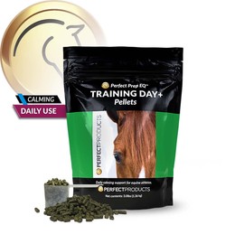 Perfect Prep EQ Training Day+ Pellets Show Safe Horse Calming Supplement (3 lb)