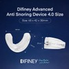 Difiney Advanced Anti Snoring Device 4.0 Clear: Adjustable Custom-Fit Anti