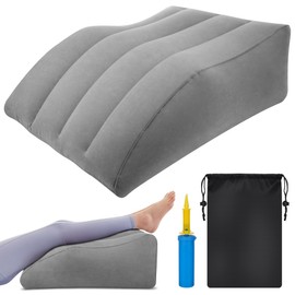 Starvortex Vein Cushion, Leg Elevation Cushion, Inflatable Vein Cushion, Comfortable for Leg Raise and Back Support, Portable with Storage Bag for Travel, Home and Sleep (Grey)