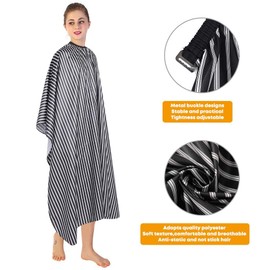 Capa de Peluquería Corte de Cabello, Impermeable A prueba de aceite Antiestático Barber Capas para Salon Belleza Home Teñido Barba Delantal estilistas Vestido de abrigo