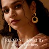 18K Gold Dangle Earrings for Women