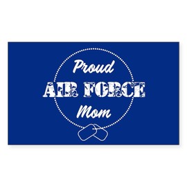 CafePress Proud Air Force Mom Rectangle Bumper Sticker Car Decal