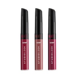 Cyzone Kit 3 Labiales Mate Studio Look. Tono Dusty Rose, Teddy y Burgundy                                                                             