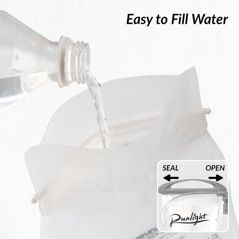 Runlight Hydration Bladder,1.5L Water Bladder for Hiking Backpack Leak-Proof Water
