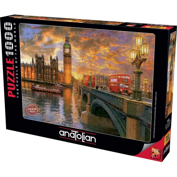 Anatolian Westminster Sunset Jigsaw Puzzle (1000 Piece), Multicolor (PER1023)
