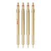 rOtring 600 Ballpoint Pen, Medium Tip, Black Ink, Gold Barrel,