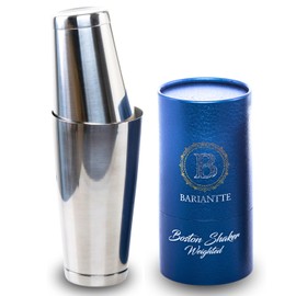 BARIANTTE Weighted Boston Cocktail Shakers, Bartender Shaker Large, Boston Shaker Set Extra Large Cocktail Shaker, Drink Shaker Bar Shakers Bartending, 28OZ & 18OZ Stainless Steel Professional Shaker