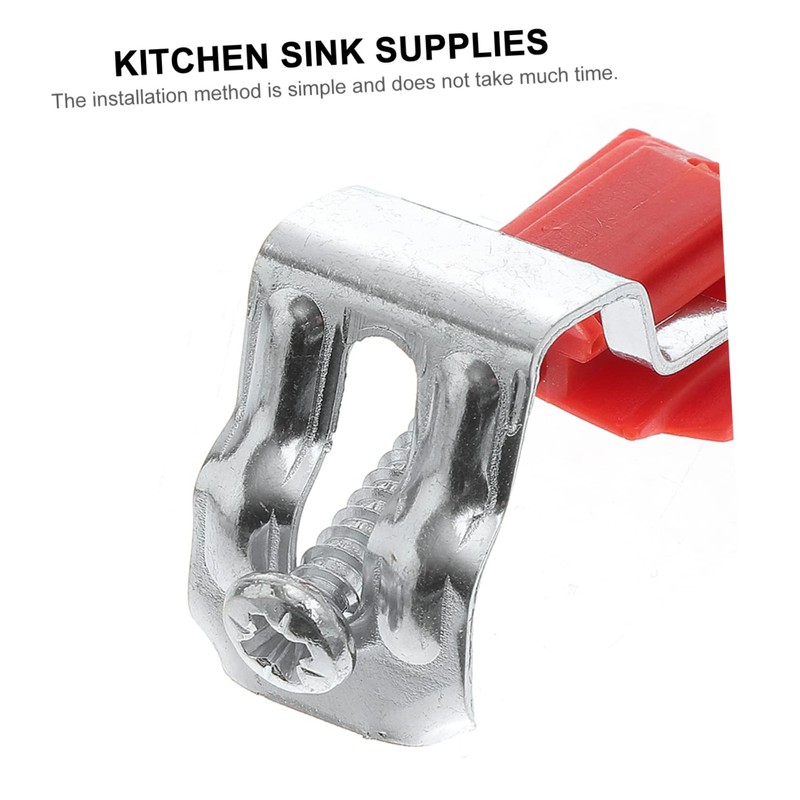 TEHAUX Sink Strainer Kitchen Sink Fixing Clamp Easy to Install
