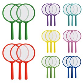 24 Pieces Children's Magnifying Glass for Children Children's Magnifying Glass Hand Magnifier Detective Children's Birthday Gift ChierLyn (8 Colours)